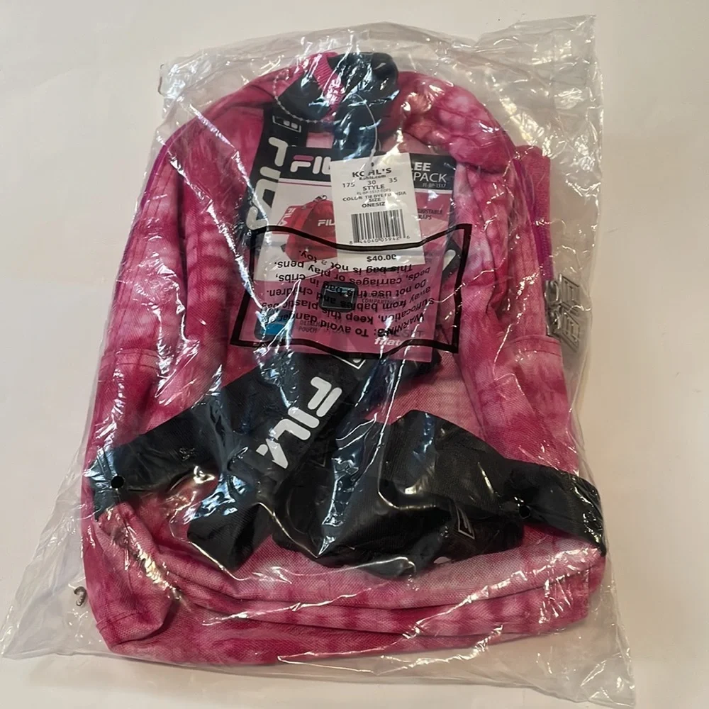 NWT FILa 2 piece backpack